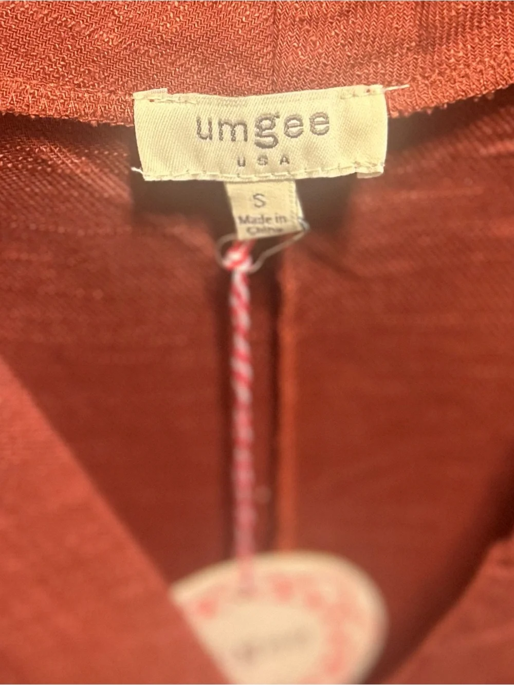 NWT Umgee Rust V-Neck Tunic - Picture 3 of 4